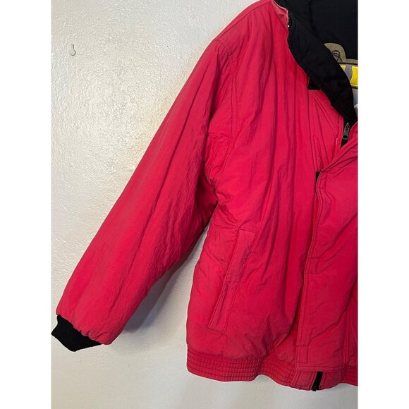 VTG Rip Curl Adventure Sportswear Jacket XL - Black & Pink Reversible Zip Pocket - Picture 12 of 16